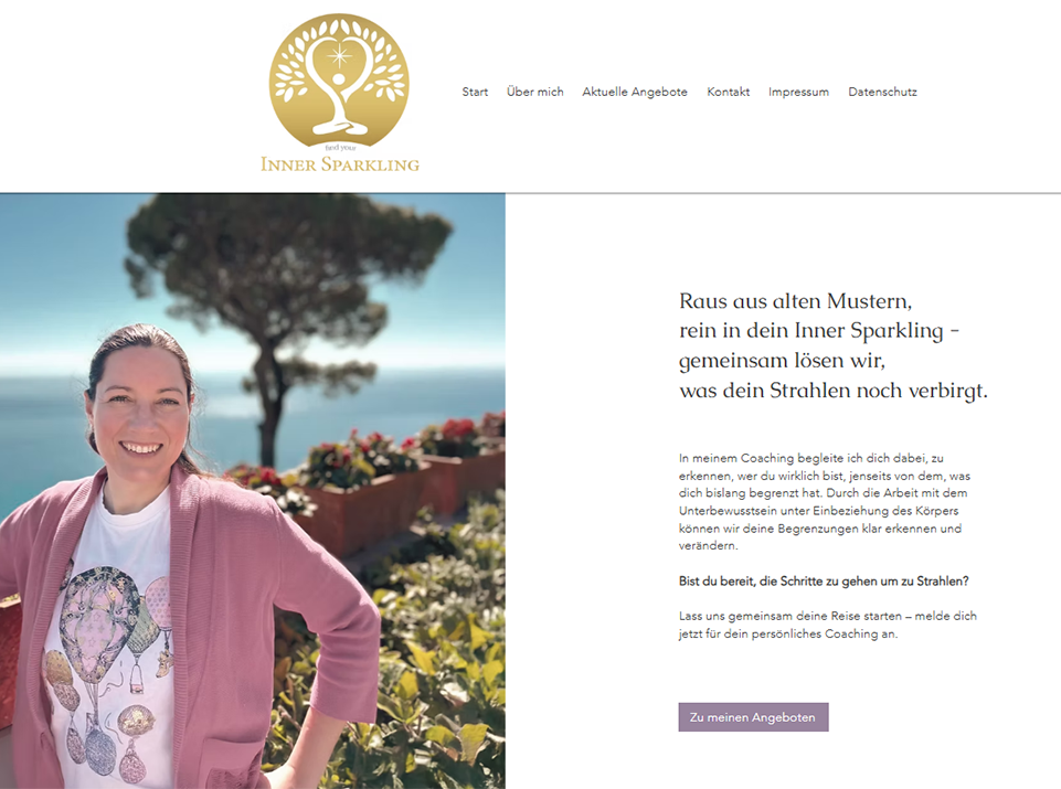 Leseproben Webtexte 14 Webdesign und Texterstellung für die Website innersparkling.de